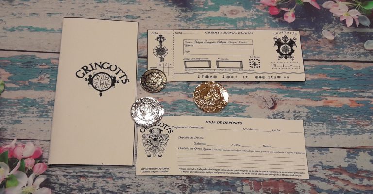 Pack banco Mágico para ir preparado. Diseñado e impreso en cartulina gruesa